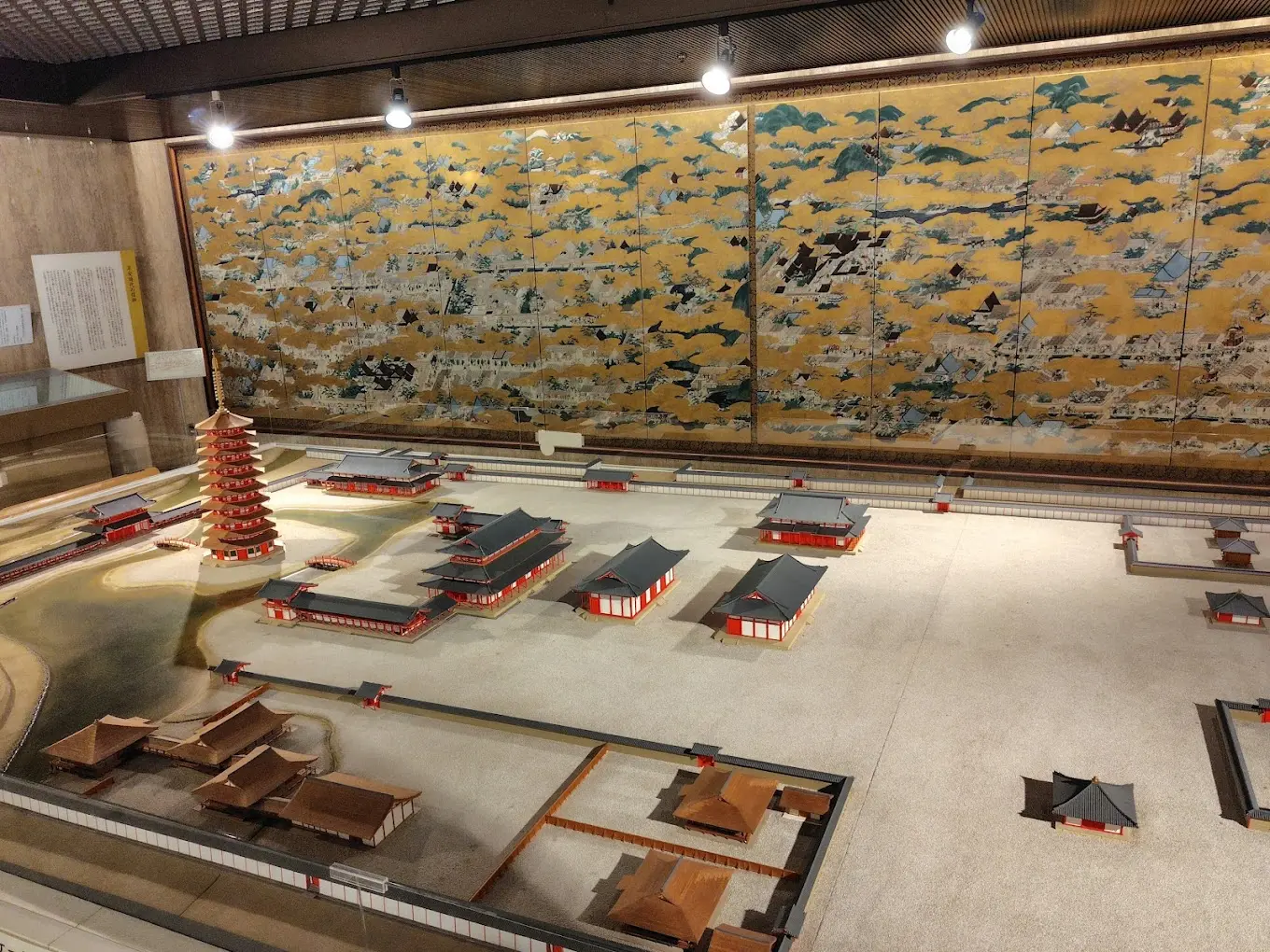 Miniature models of Kyoto and the Palace